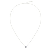 Pendentif diamant rond 0.80 carat or blanc Barbara