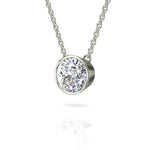 Load image into Gallery viewer, Pendentif diamant rond 1.70 carat or blanc Barbara
