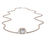 Load image into Gallery viewer, Pendentif diamant rond 1.70 carat or rose Barbara
