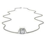 Charger l&#39;image dans la visionneuse de la galerie, Pendentif diamant rond 3.00 carats or blanc Barbara
