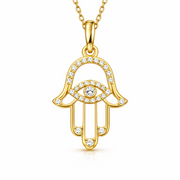 Pendentif diamants naturels ronds 0.22 carat or jaune 14 carats Sarah