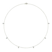 Pendentif diamants naturels ronds 0.30 carat or blanc Celestina