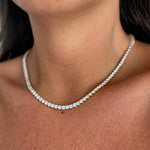 Load image into Gallery viewer, Pendentif diamants naturels ronds 22.70 carats or jaune Cristina