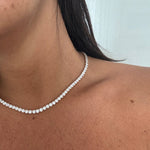 Load image into Gallery viewer, Pendentif diamants naturels ronds 22.70 carats or jaune Cristina