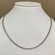 Pendentif diamants naturels ronds 7.00 carats or blanc Ely