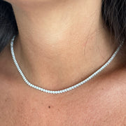 Pendentif diamants naturels ronds 8.01 carats or jaune Cristina