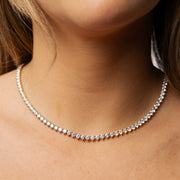 Pendentif diamants ronds 22.70 carats or jaune Cristina