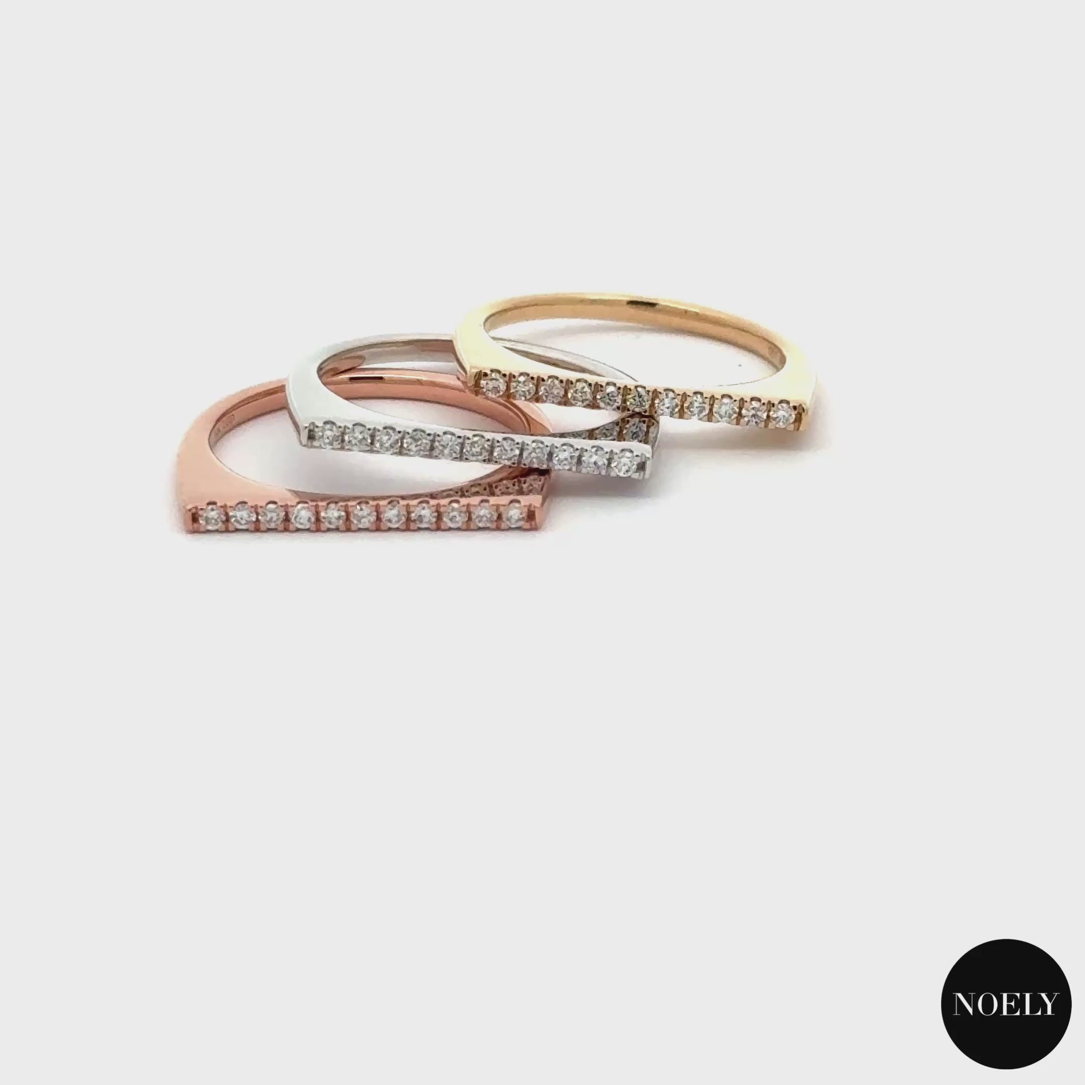 Bague or et diamants naturels  Déborah