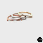 Charger et lire la vidéo dans la visionneuse de la galerie, Bague or et diamants naturels  Déborah