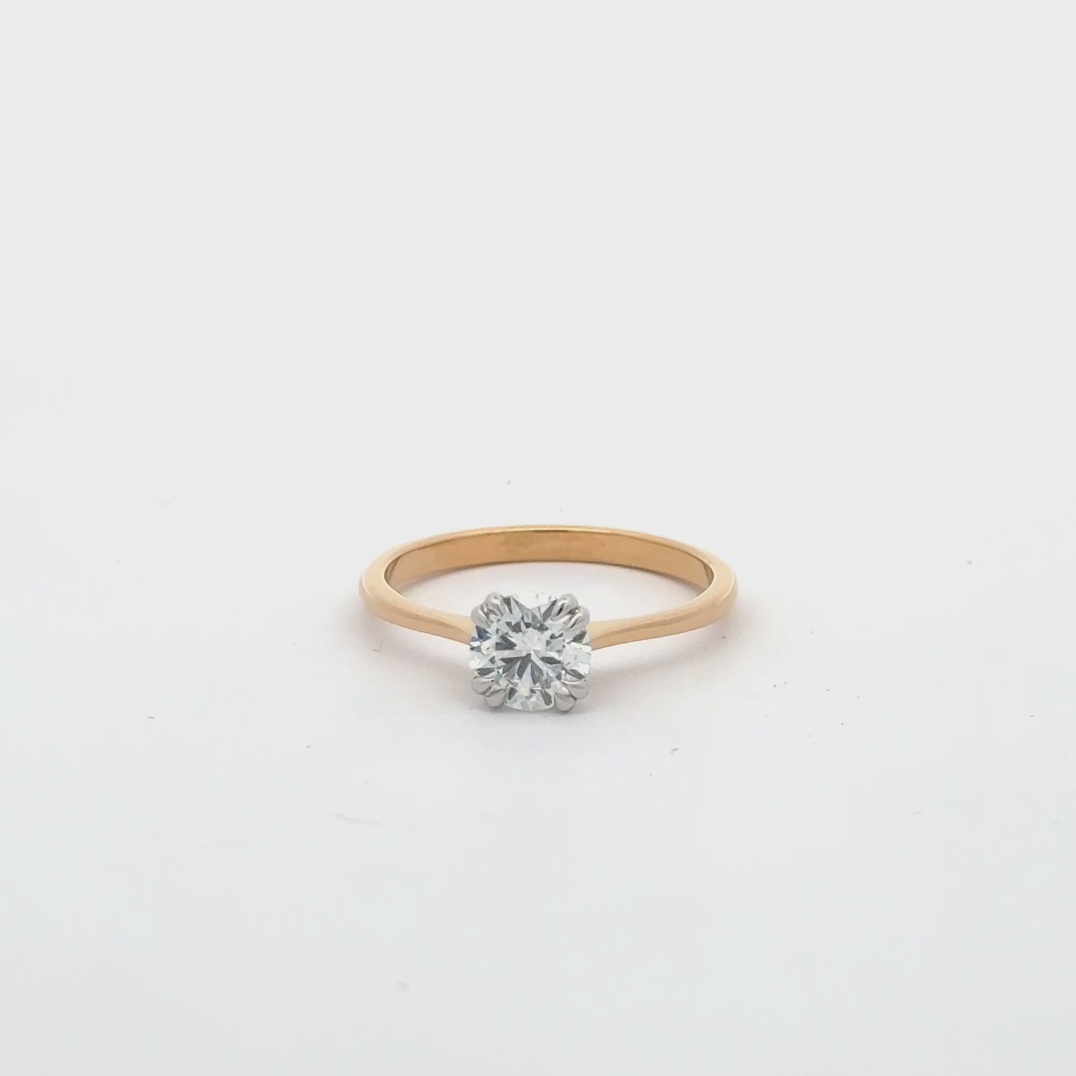 Solitaire diamant naturel rond Vanessa 1.00 carat