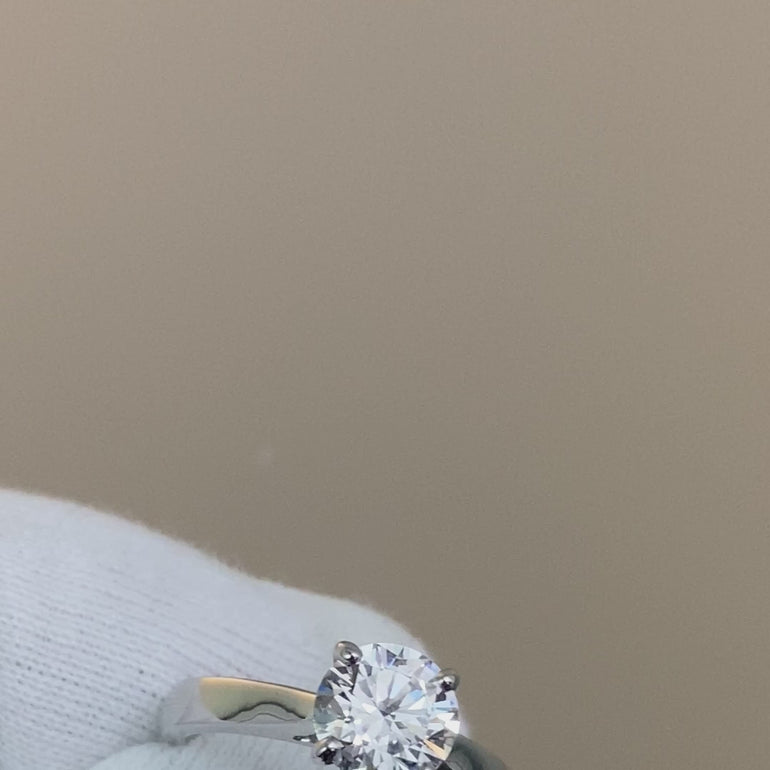 Bague de fiançaille diamant 1,60 carat