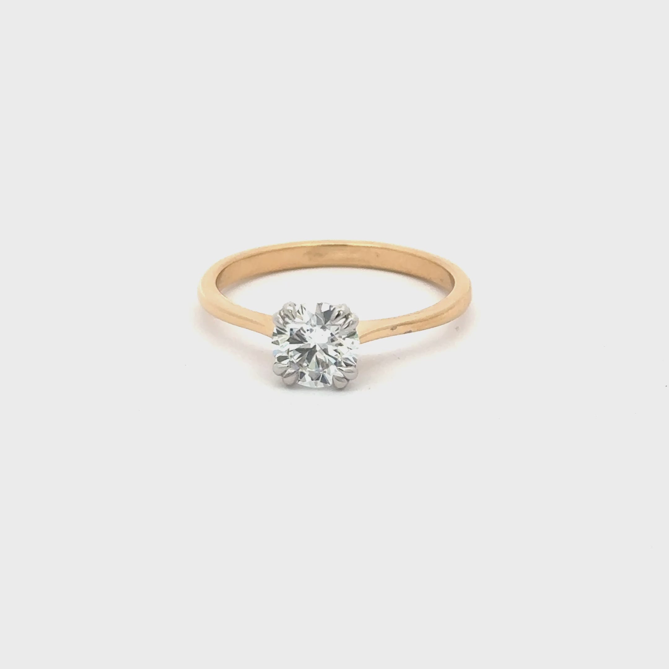 Bague de Fiançailles Diamant synthétique 1.00 Carat Vanessa
