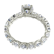 Bague Angela solitaire diamant rond 2.80 carats or blanc