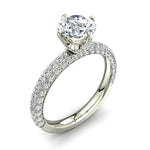 Load image into Gallery viewer, Bague de fiançailles 2.00 carat or blanc diamant rond Elisa
