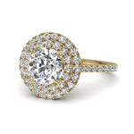 Load image into Gallery viewer, Bague de fiançailles diamant rond 2.50 carats or jaune Caterina
