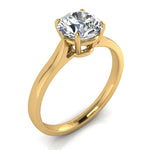 Load image into Gallery viewer, Solitaire diamant rond 3.00 carats or jaune Camilla
