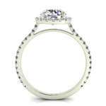 Load image into Gallery viewer, Solitaire diamant rond 3.70 carats or blanc Clarissa
