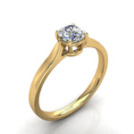 Load image into Gallery viewer, Solitaire Camilla bague diamant rond 0.50 carat or jaune
