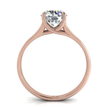 Load image into Gallery viewer, Solitaire diamant rond 1.00 carat or rose Carina
