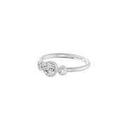 Bague diamant 0,50 Carat épaulé vintage Melina