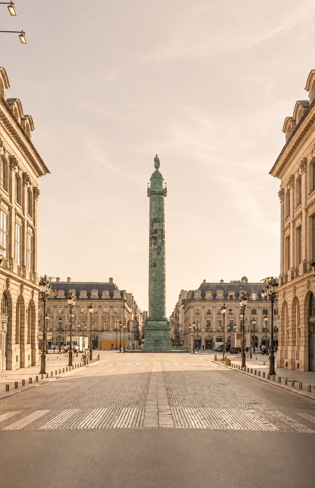 La place Vendôme et sa colonne, haut lieu de la joaillerie parisienne